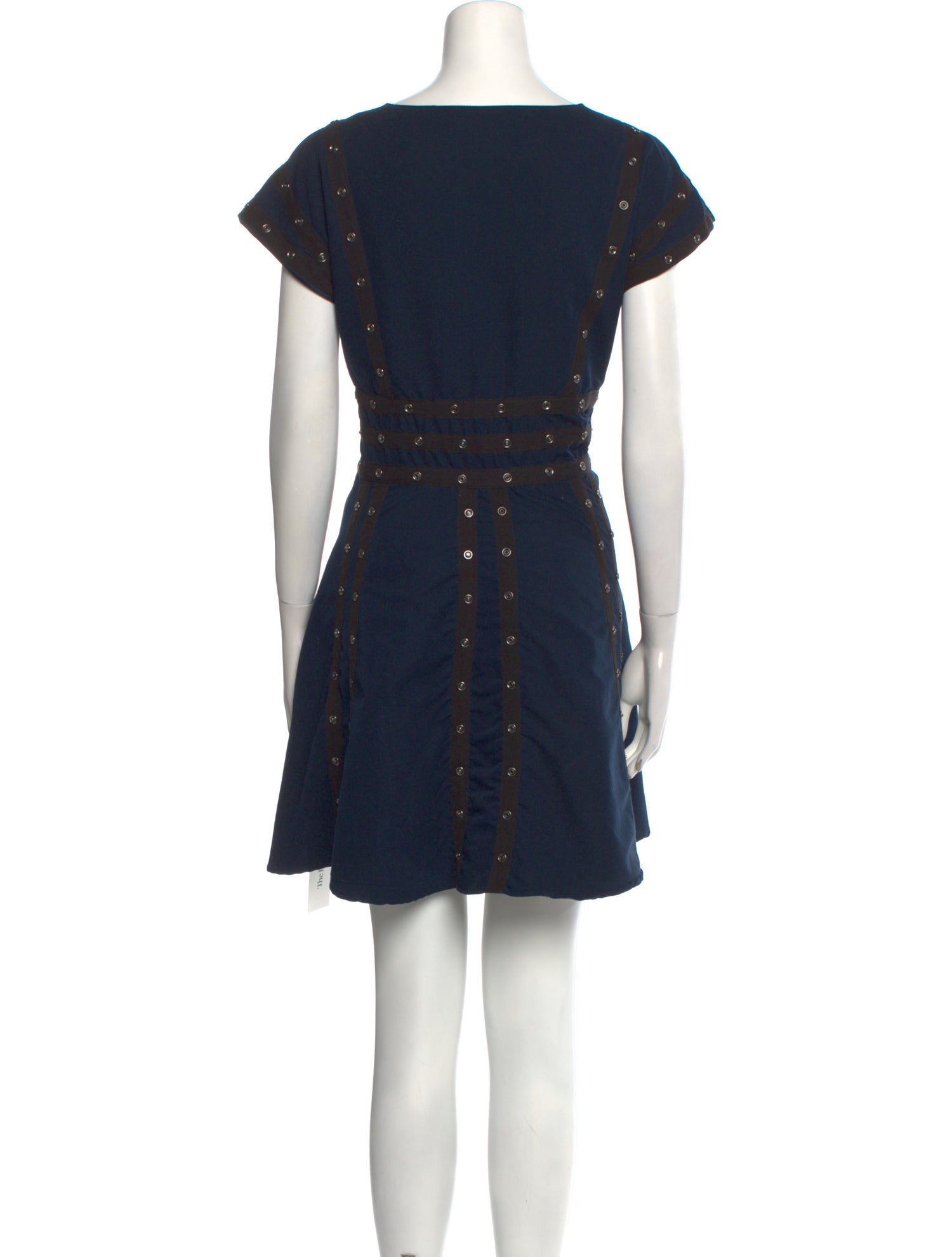 Zac Posen Plunge Neckline Mini Dress